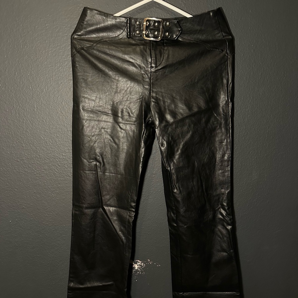 I.AM.GIA Black Leather Pants
